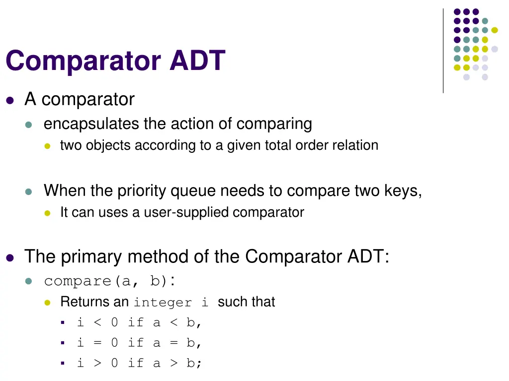 comparator adt