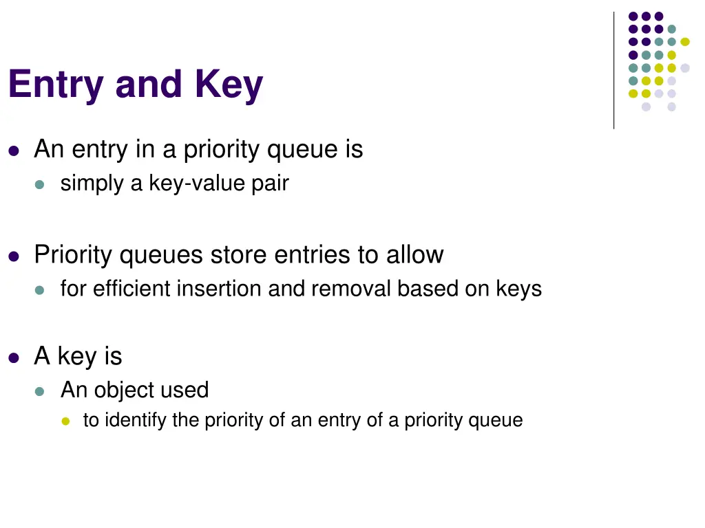 entry and key
