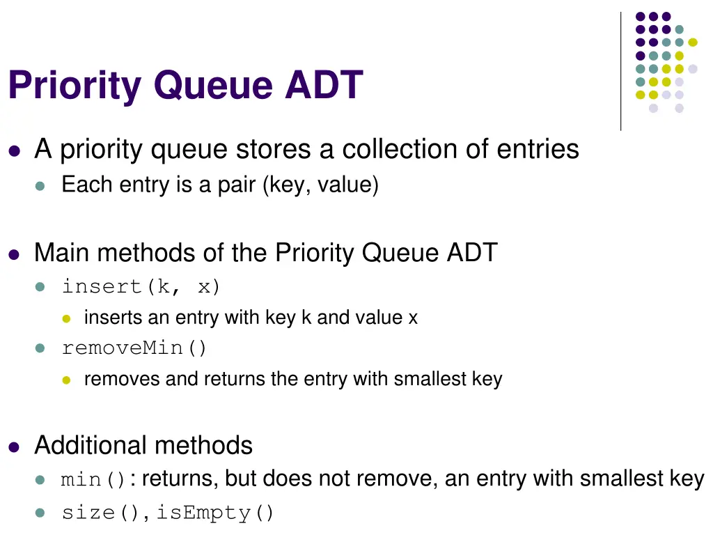 priority queue adt