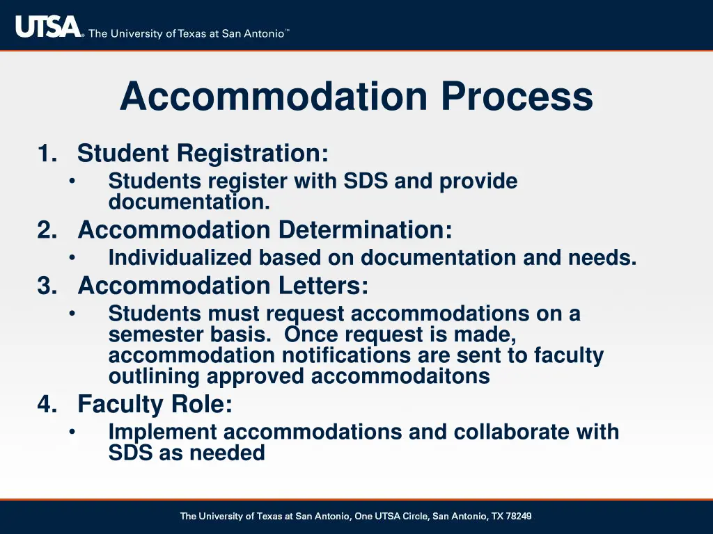 accommodation process