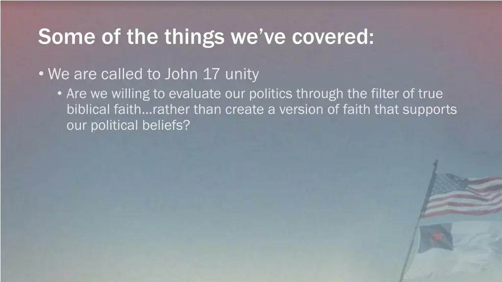 some of the things we ve covered 1