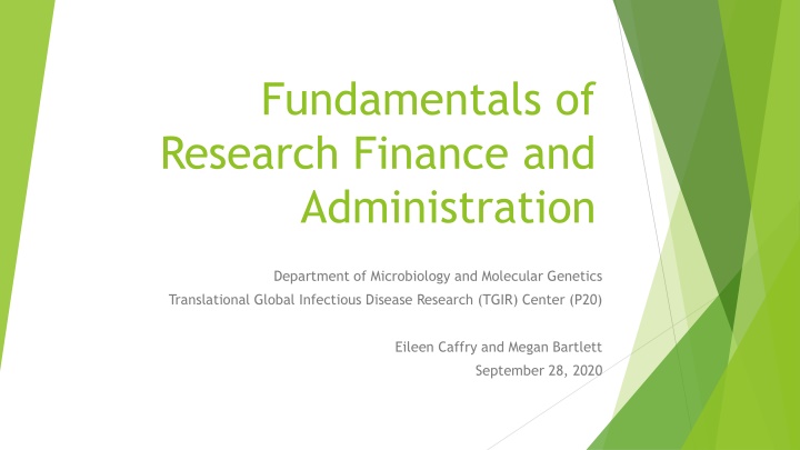 fundamentals of research finance