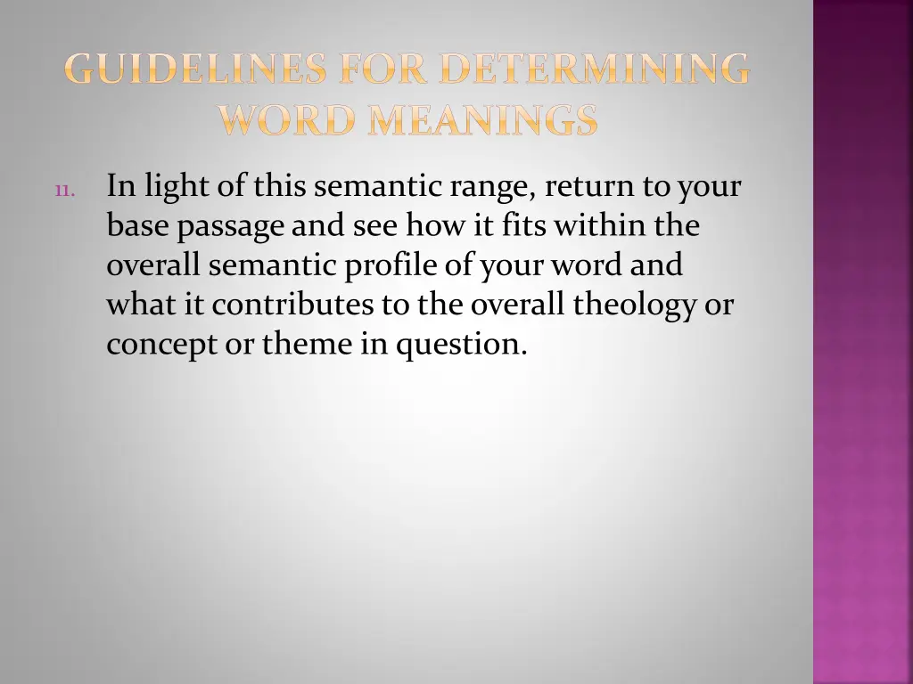 guidelines for determining word meanings 4