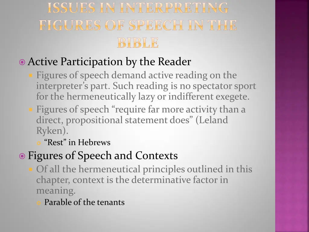 issues in interpreting figures of speech 1