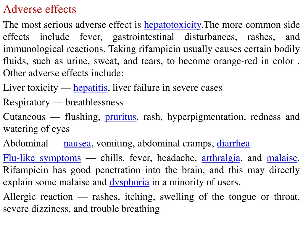adverse effects the most serious adverse effect