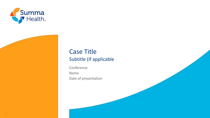 case title subtitle if applicable