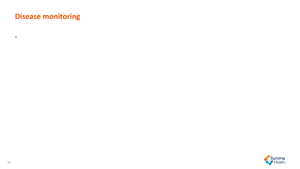disease monitoring