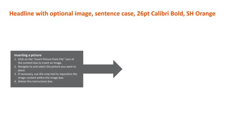 headline with optional image sentence case 26pt