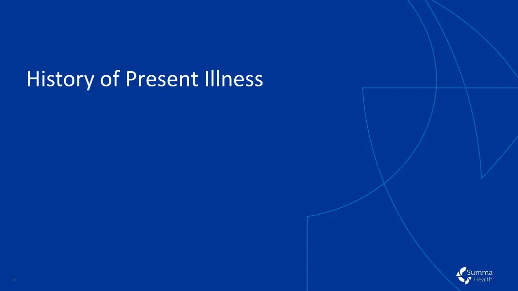 history of present illness