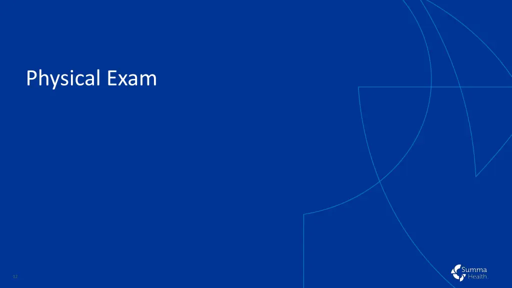physical exam