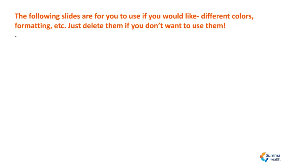 the following slides