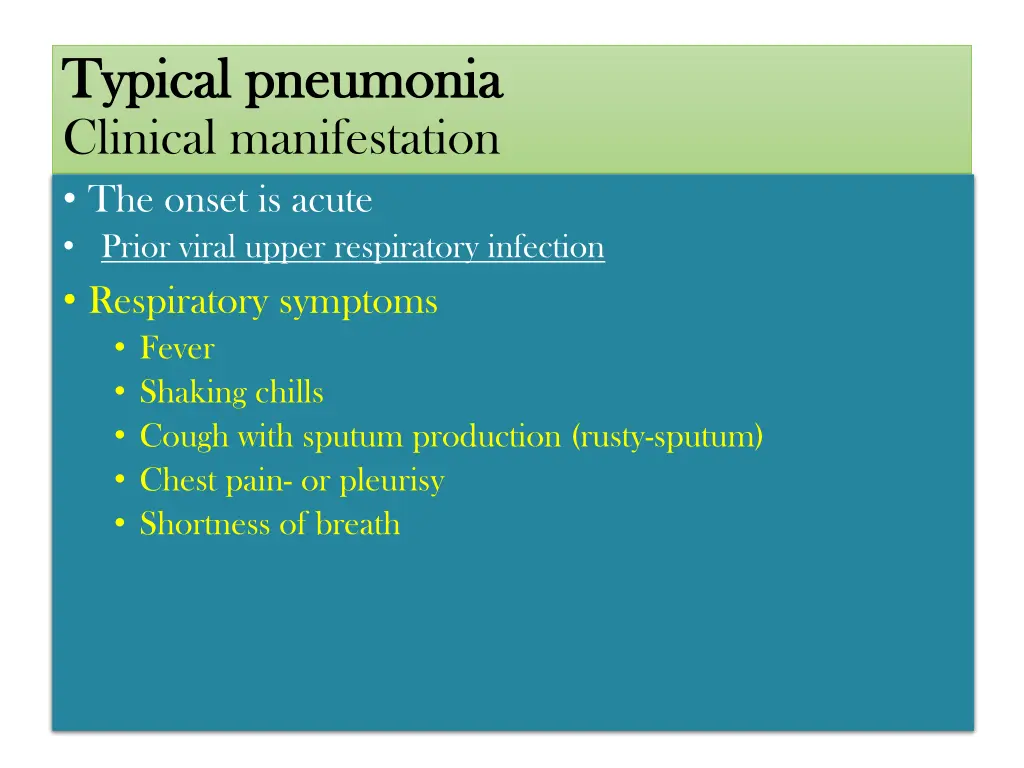 typical pneumonia typical pneumonia clinical