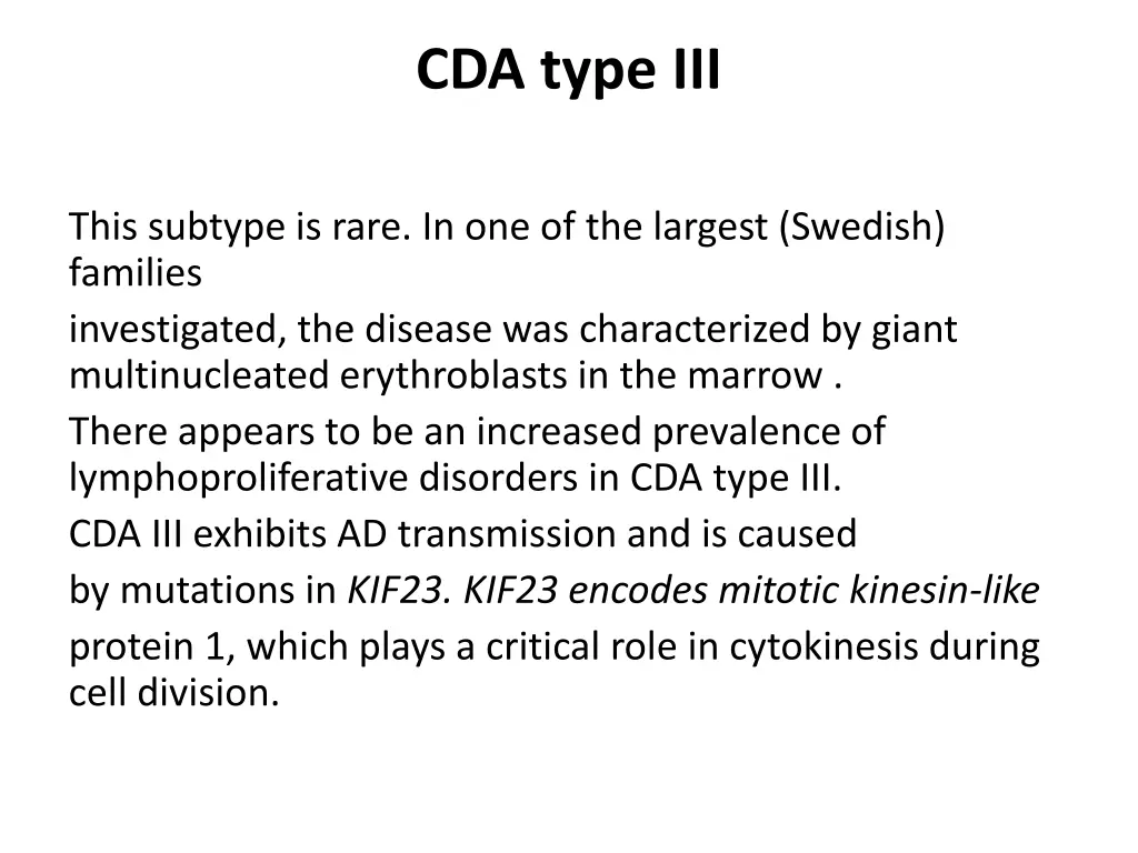 cda type iii