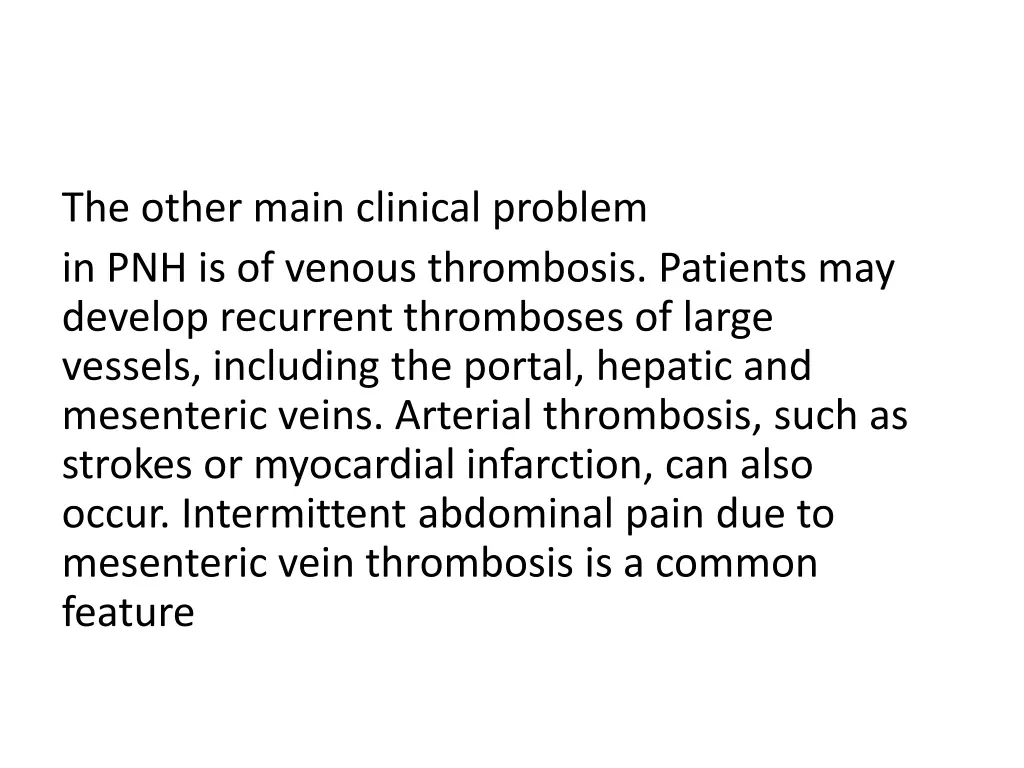 the other main clinical problem