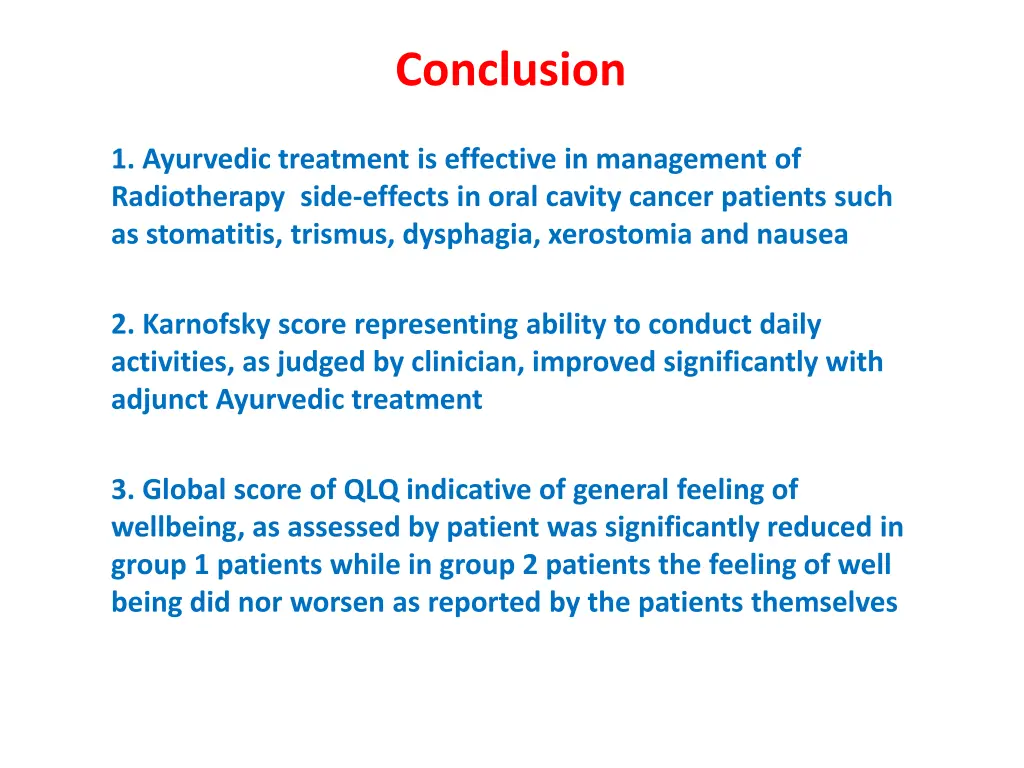 conclusion