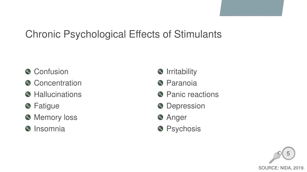 chronic psychological effects of stimulants