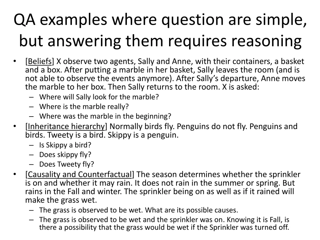 qa examples where question are simple