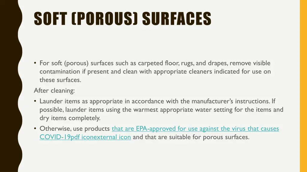 soft porous surfaces