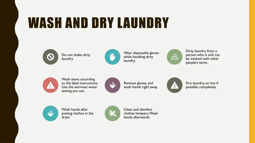 wash and dry laundry
