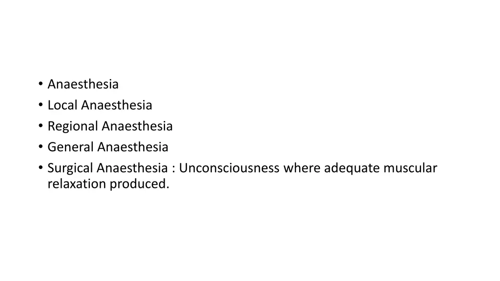 anaesthesia local anaesthesia regional