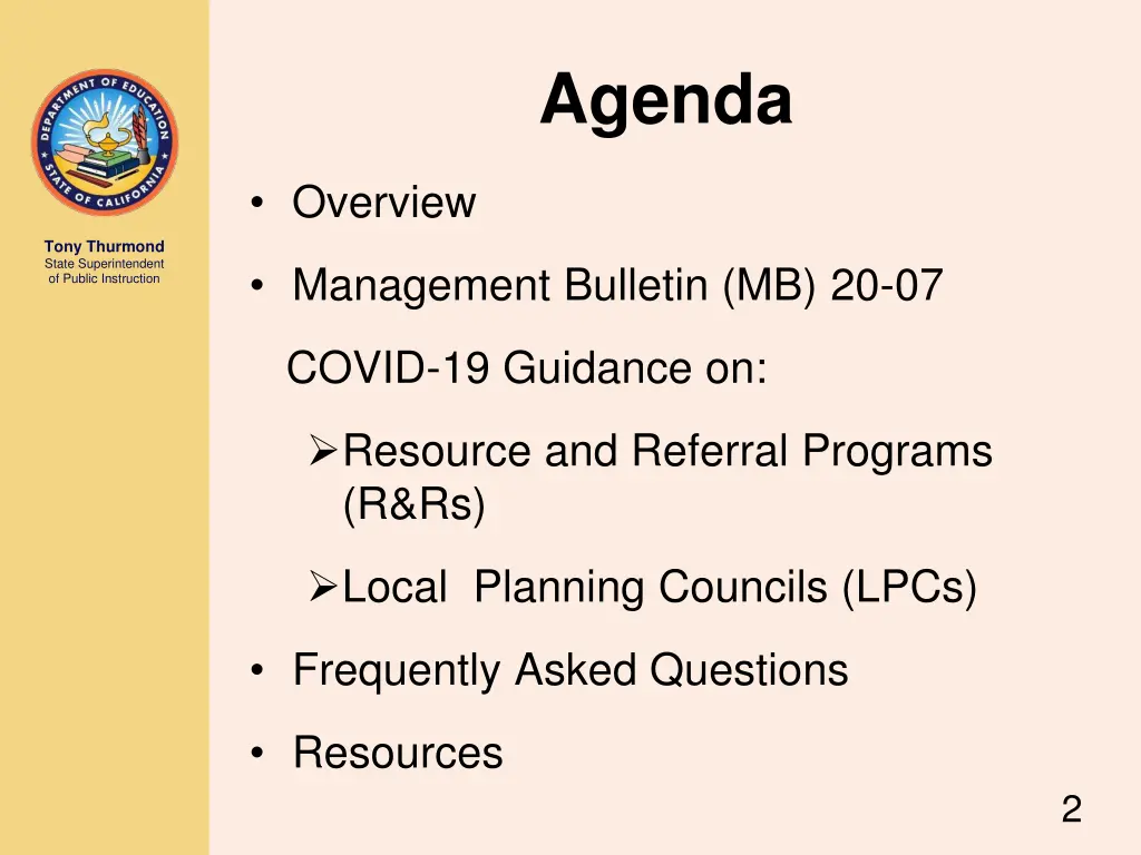 agenda