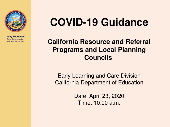 covid 19 guidance