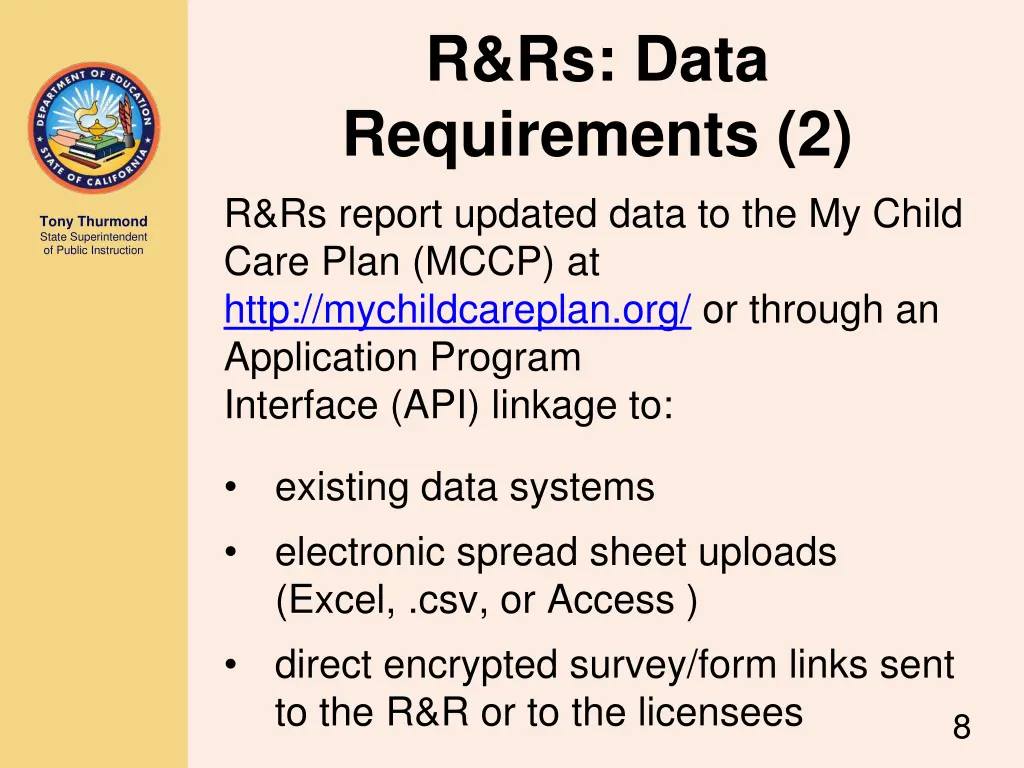 r rs data requirements 2 r rs report updated data