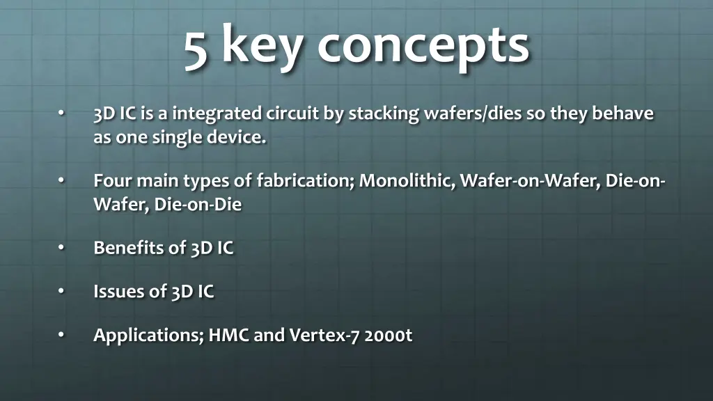 5 key concepts