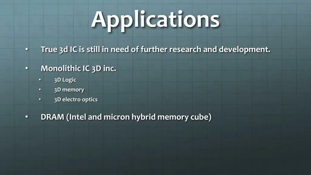 applications