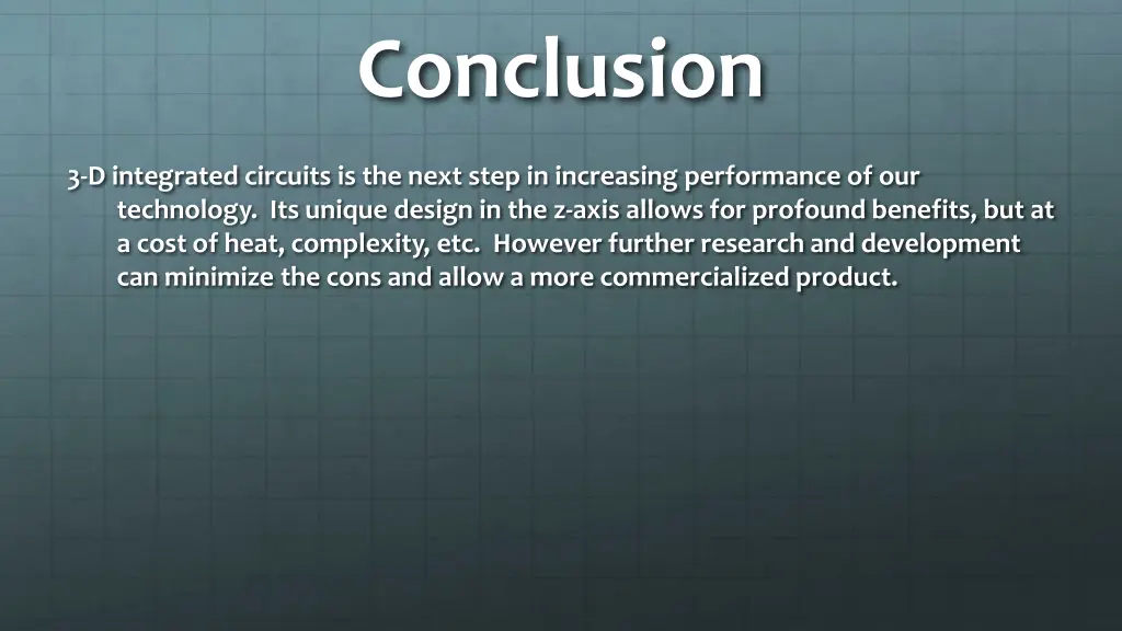conclusion