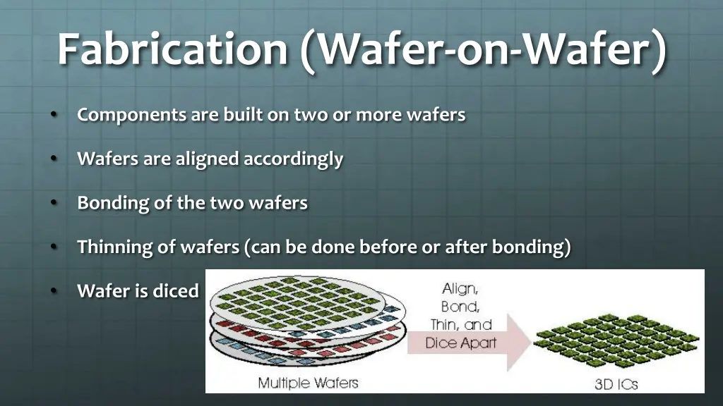 fabrication wafer on wafer