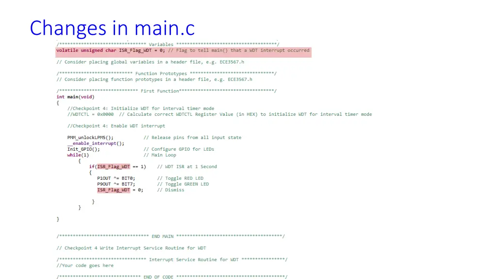 changes in main c 1