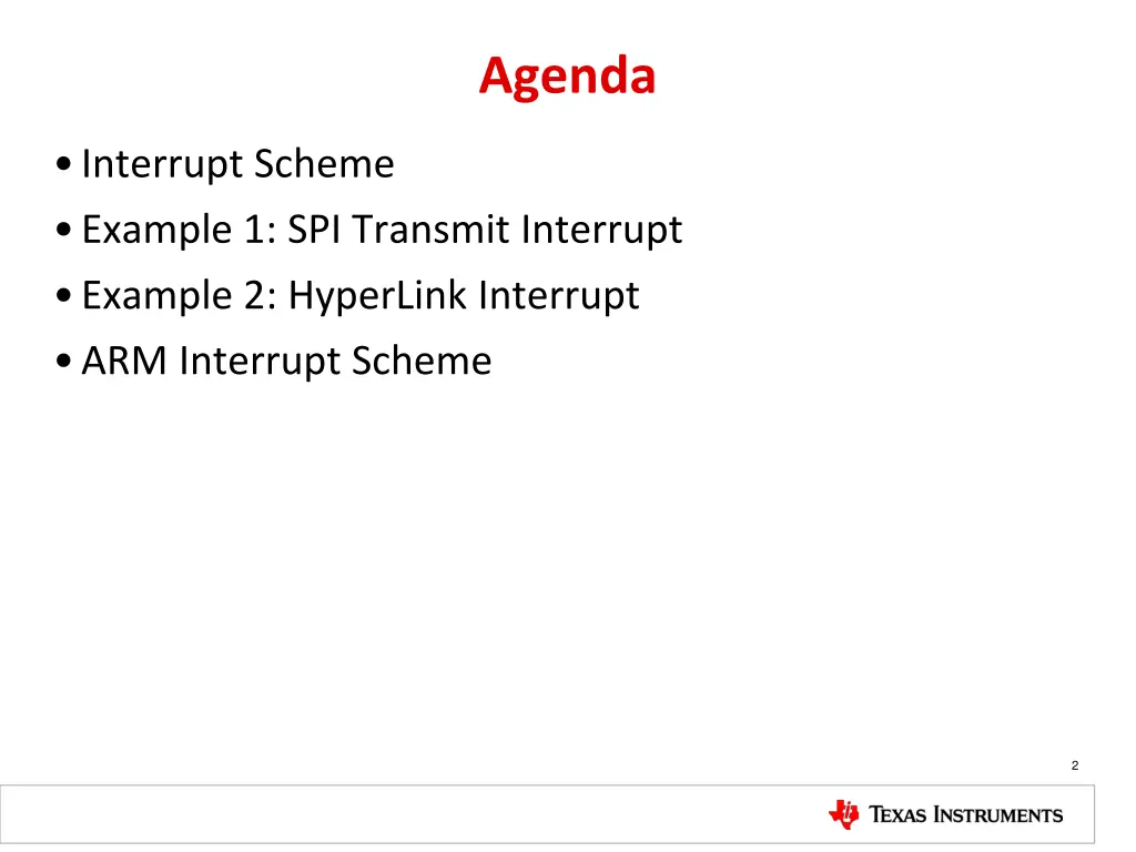 agenda