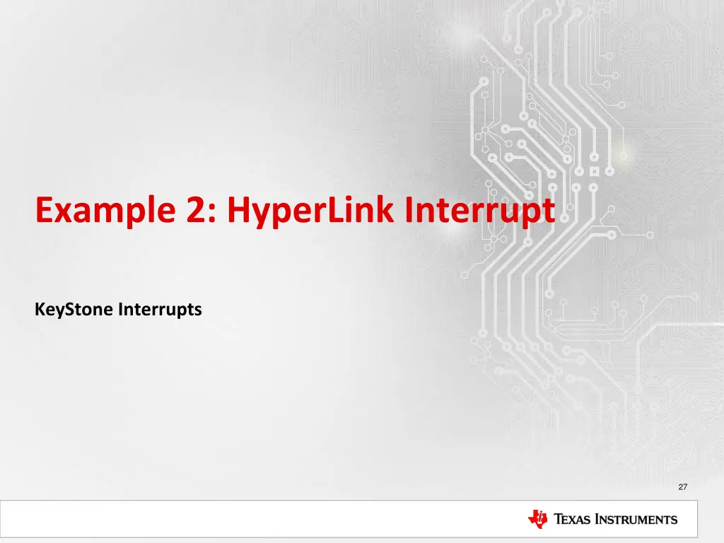 example 2 hyperlink interrupt