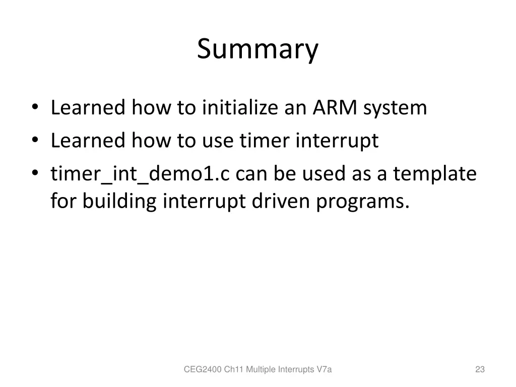 summary