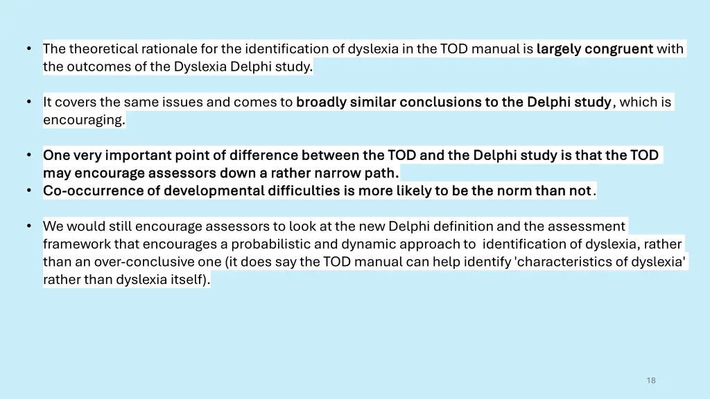 the theoretical rationale for the identification