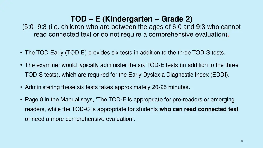 tod e kindergarten grade 2 5 0 9 3 i e children