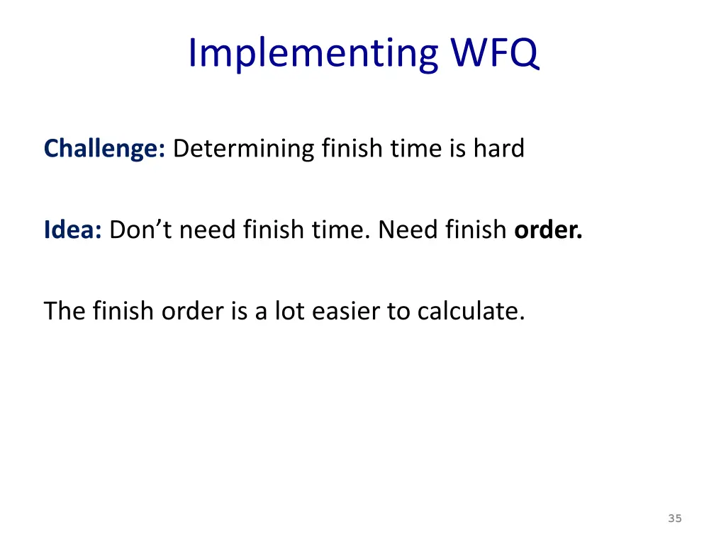 implementing wfq