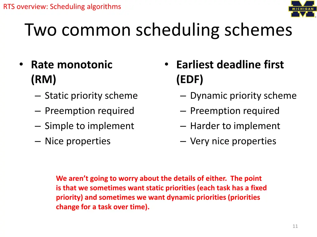 rts overview scheduling algorithms 1