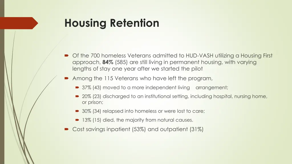 housing retention