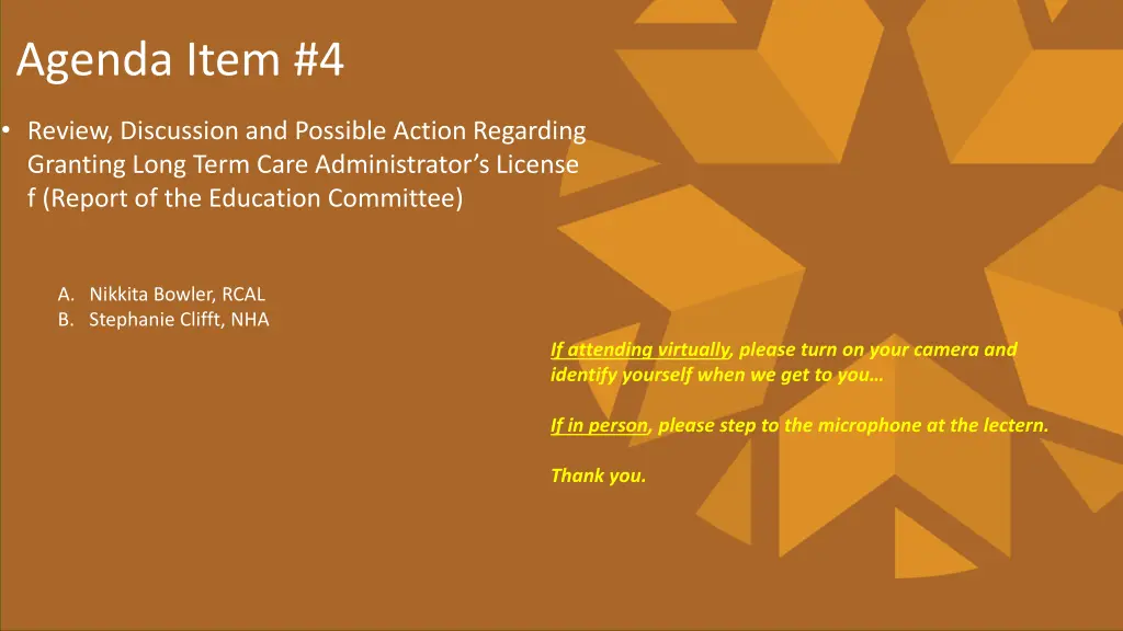 agenda item 4