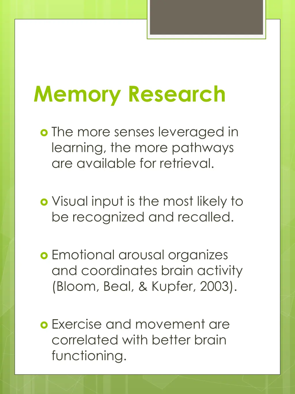 memory research