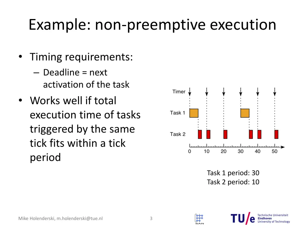 example non preemptive execution