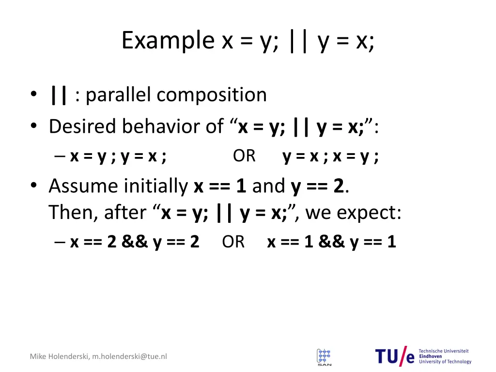 example x y y x