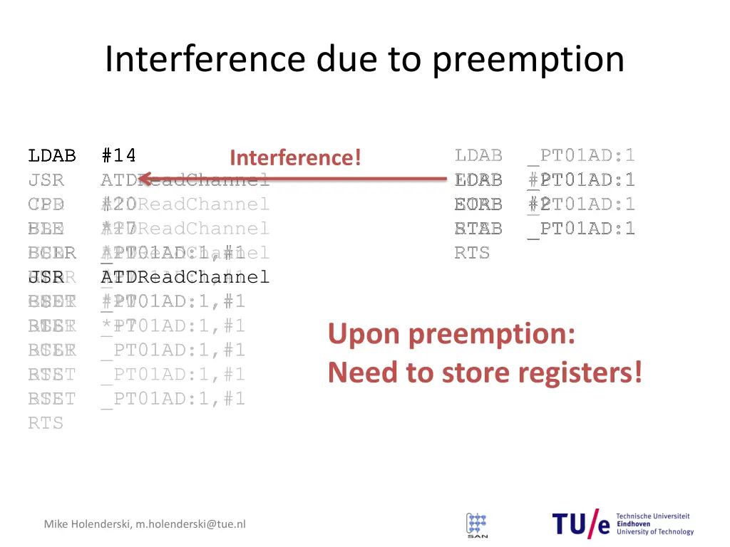 interference due to preemption 1