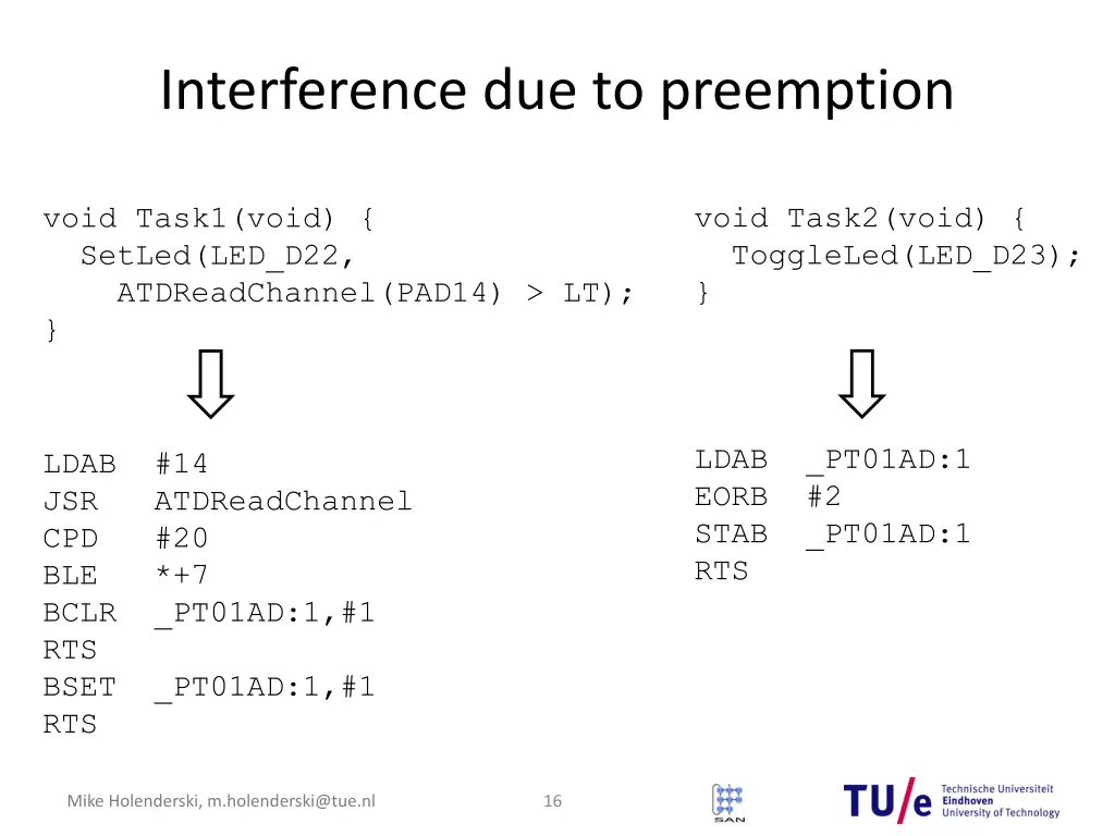 interference due to preemption