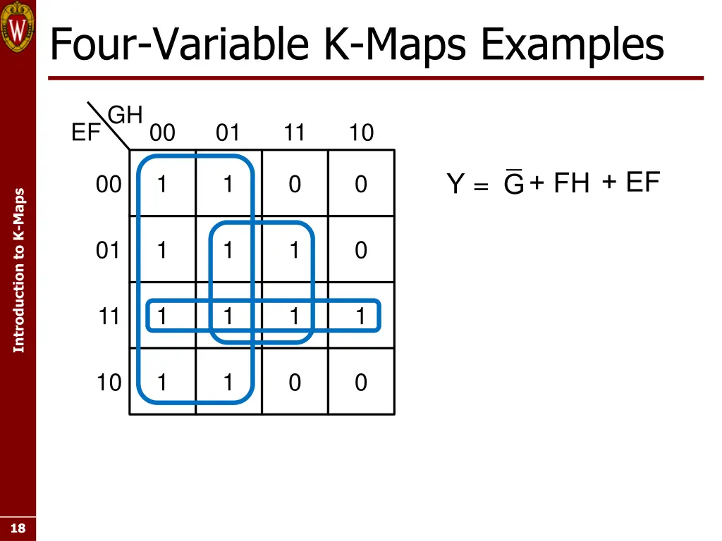 four variable k maps examples