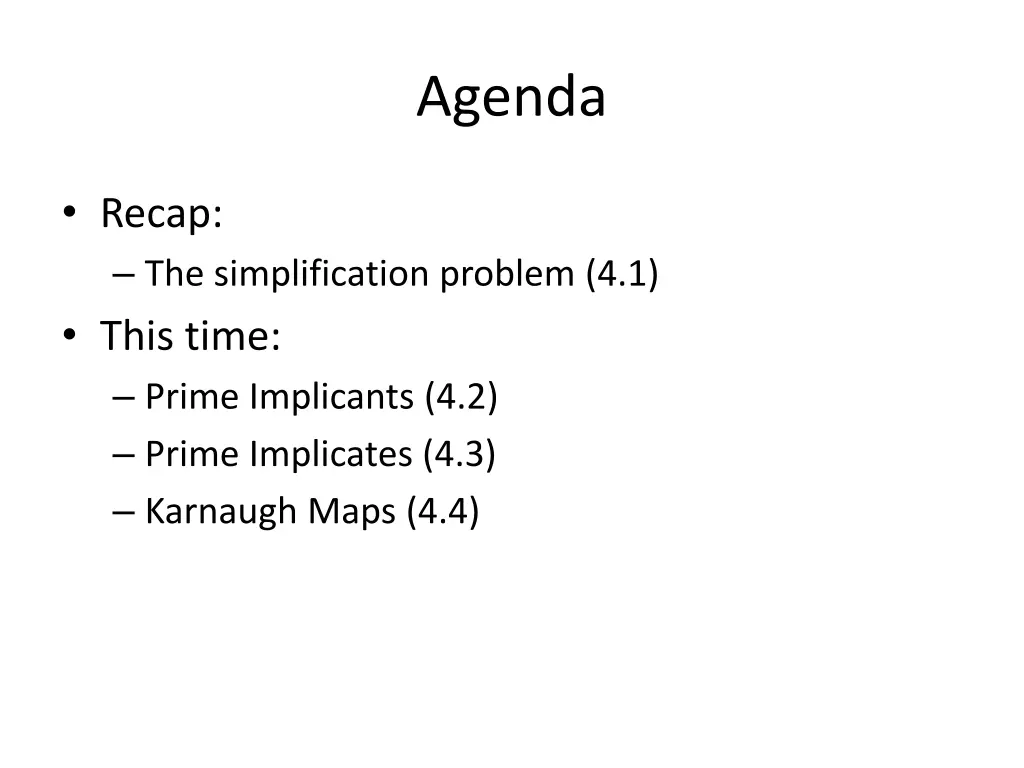 agenda