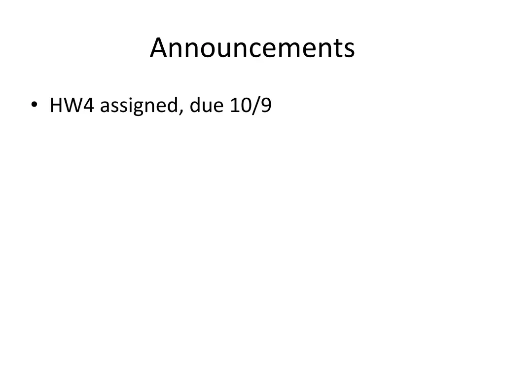 announcements