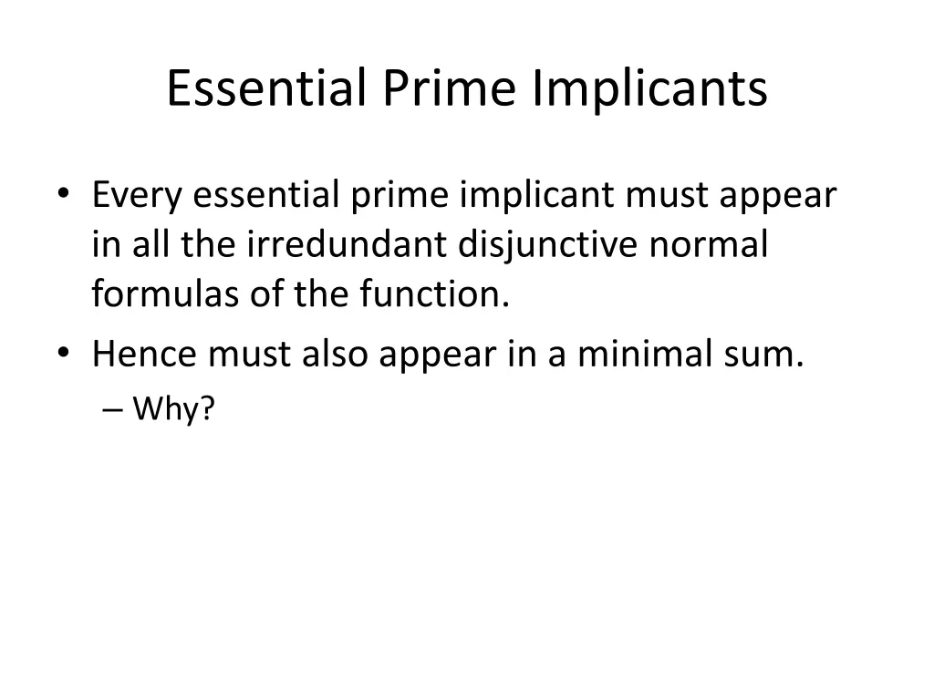essential prime implicants 1